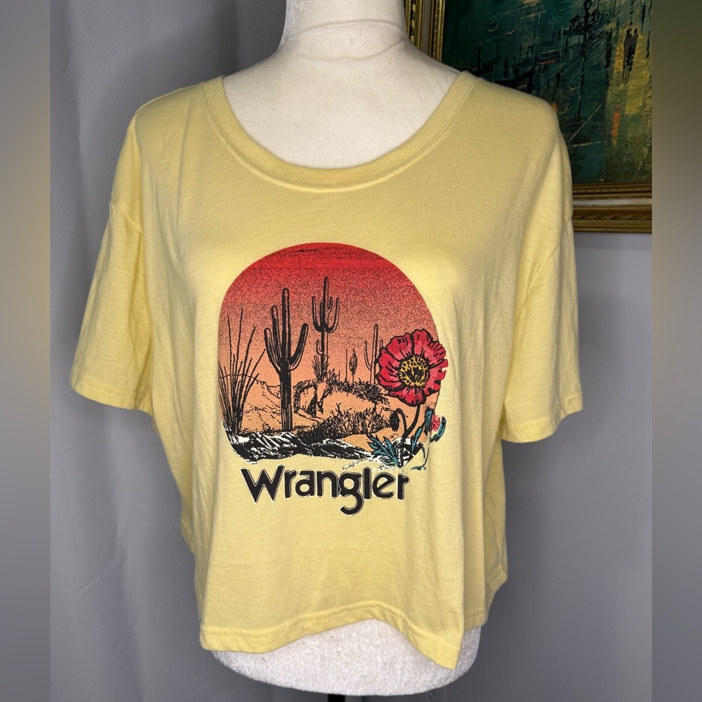 Wrangler cropped tee